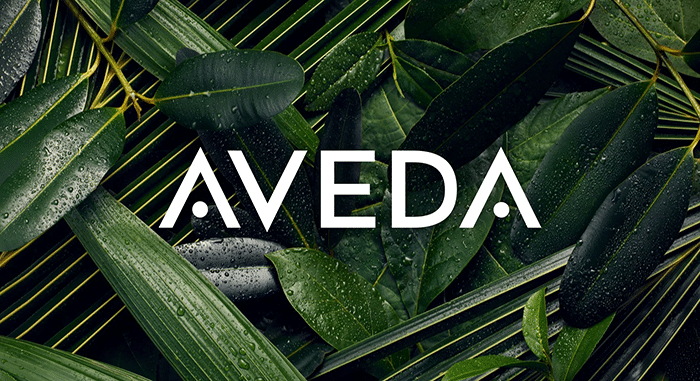 AVEDA Logo with Plants